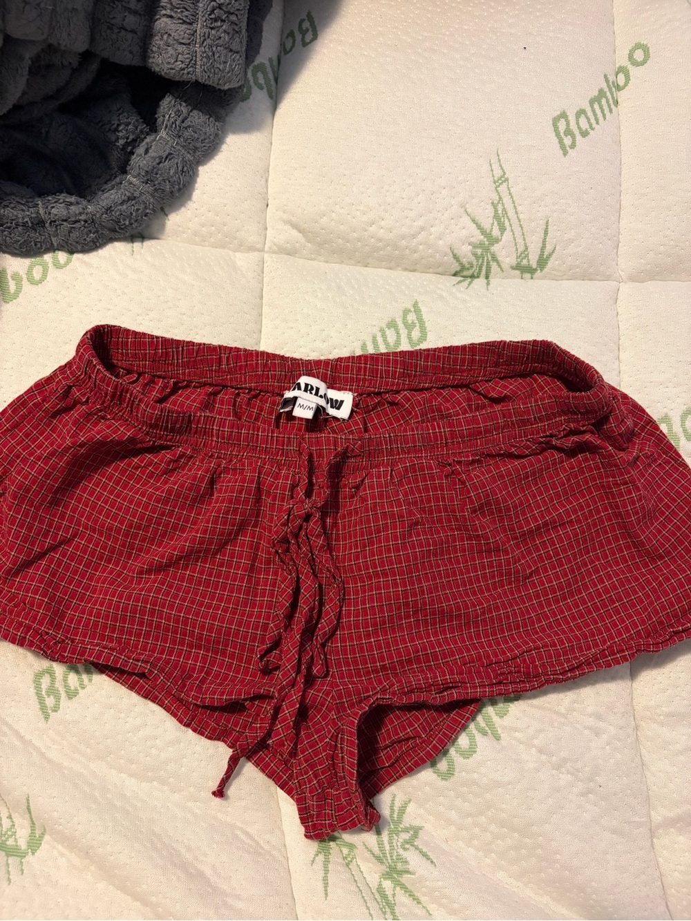 Harlow Red Plaid Lounge Shorts
